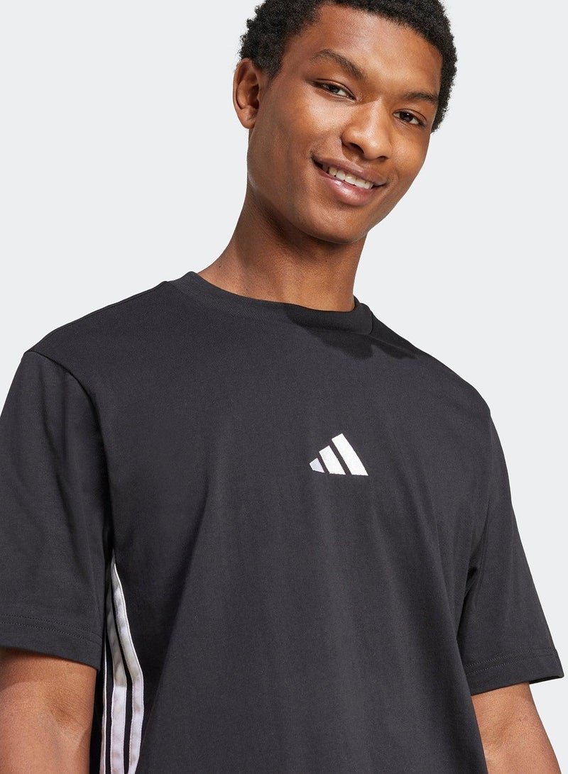 Adidas Essentials Three Stripes Single Jersey Tee - Image 3